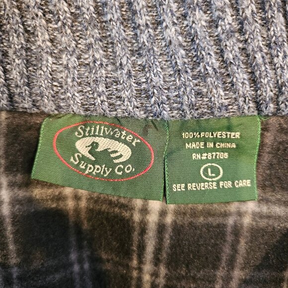 Stillwater Supply Co. 1/4 Zip Sweater Fleece Lined Mens L Pullover gorpcore warm - Picture 11 of 13